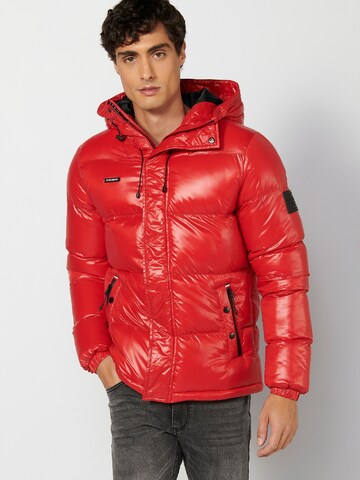 KOROSHI Between-Season Jacket in Red: front