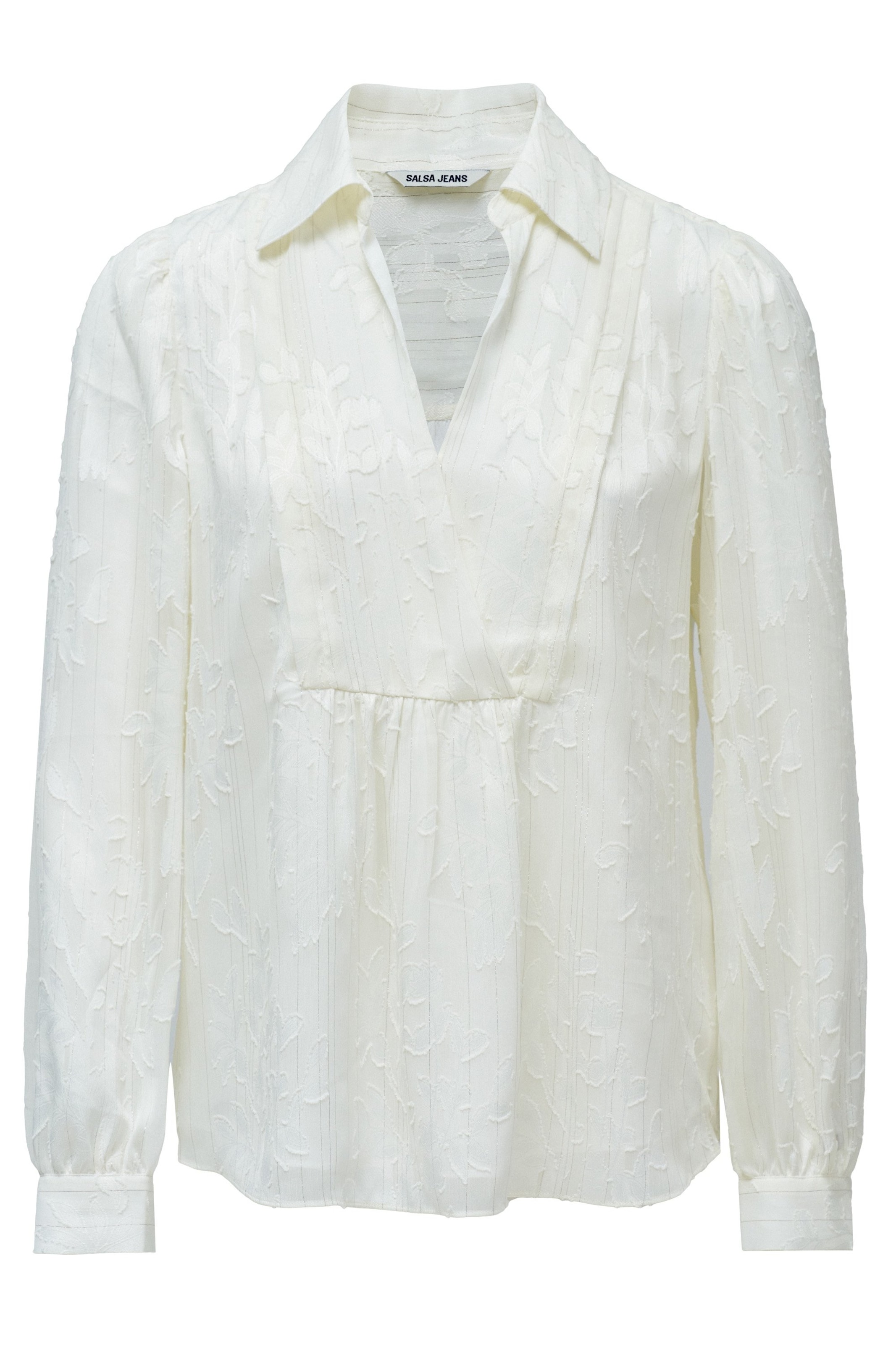 Salsa Jeans Bluse in Weiß: Vorderseite