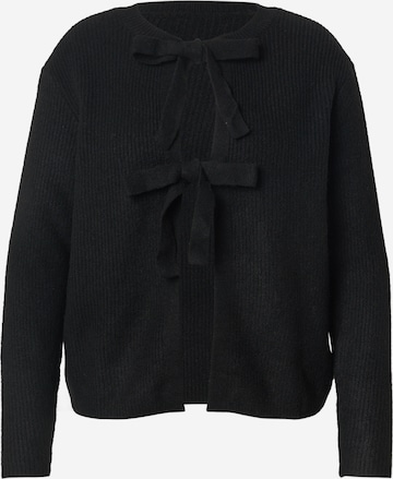 Cardigan 'PCSILLY' PIECES Curve en noir : devant