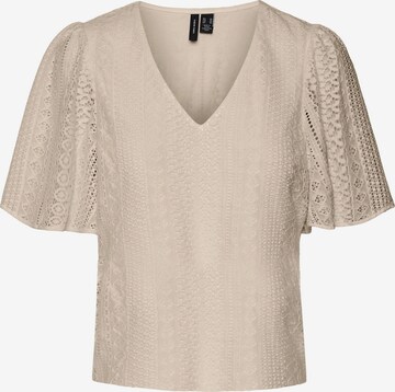 Camicia da donna 'HONEY' di VERO MODA in beige: frontale