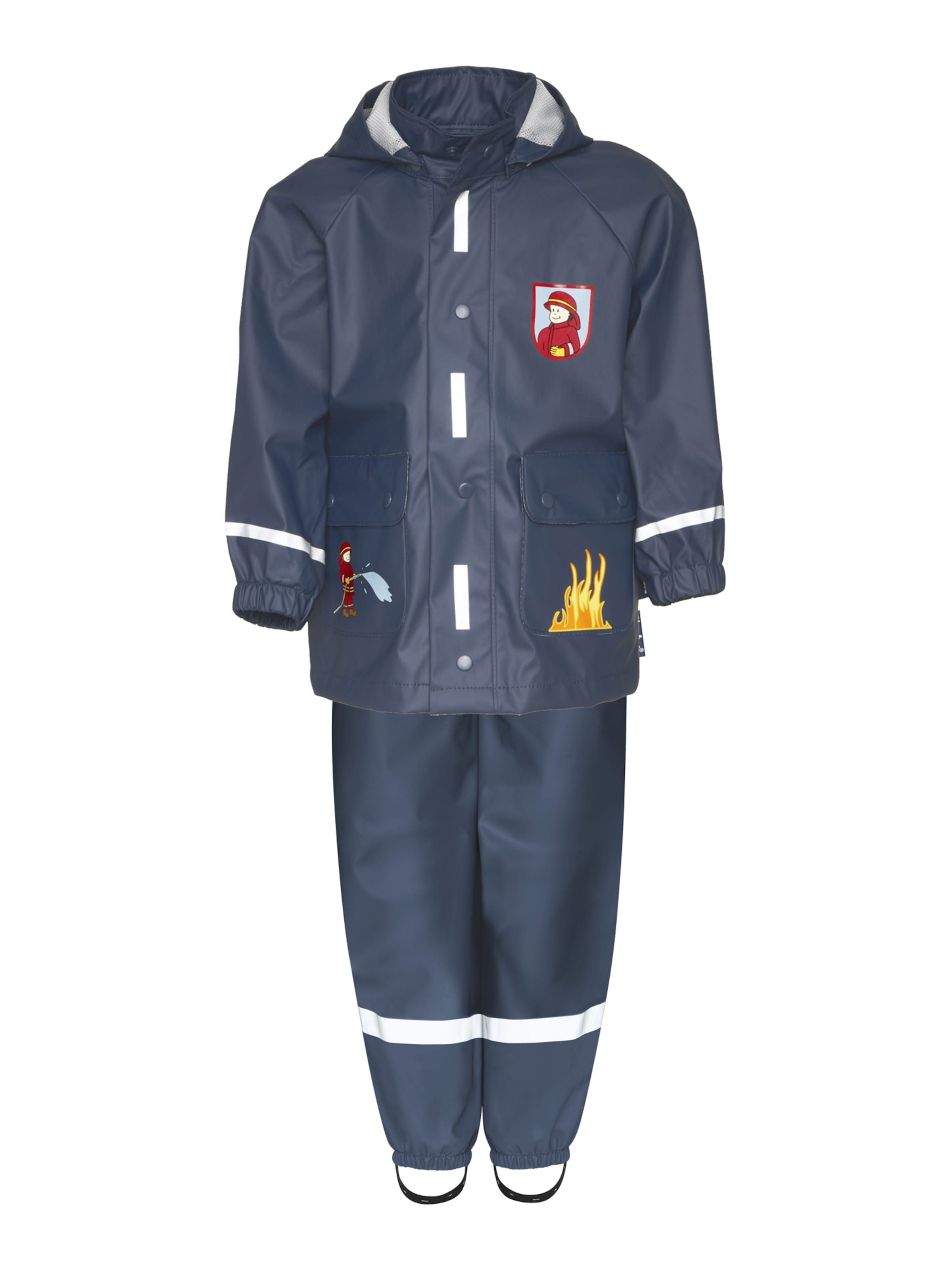 PLAYSHOES Athletic Suit 'Feuerwehr' in Blue: front