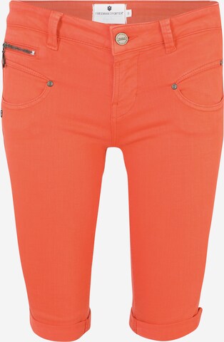 Coupe slim Jean 'Belixa' FREEMAN T. PORTER en orange : devant