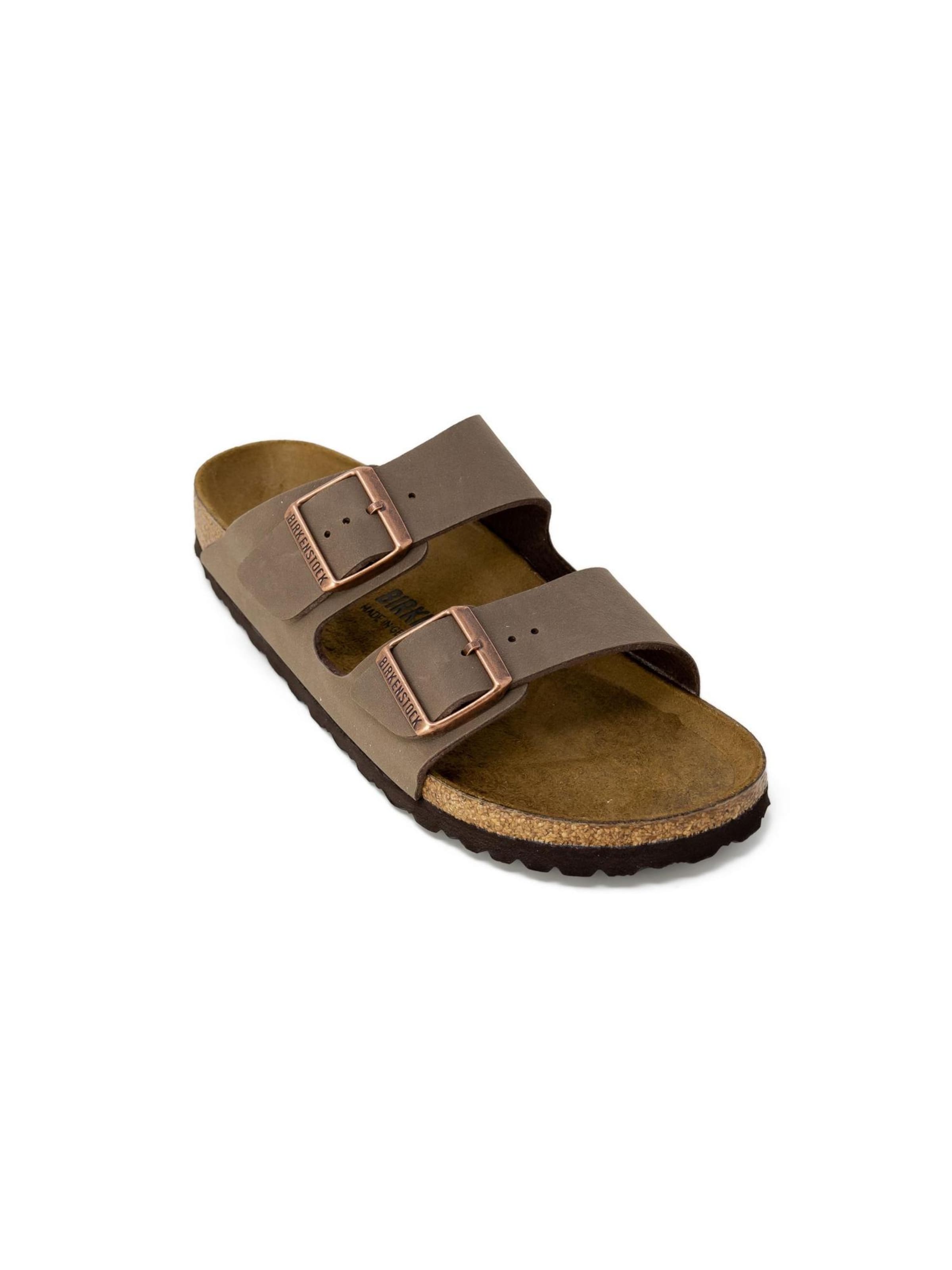Sandalo con cinturino di BIRKENSTOCK in marrone: frontale