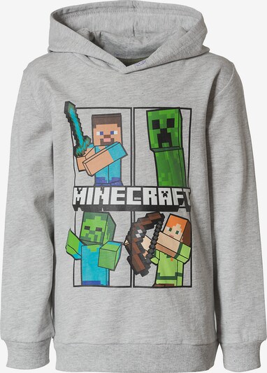 Minecraft Sweatshirt in graumeliert / mischfarben, Produktansicht