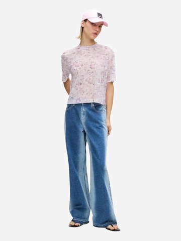 KARL LAGERFELD JEANS - Top 'KLJ Mesh Aop Tee B2W17089' en lila