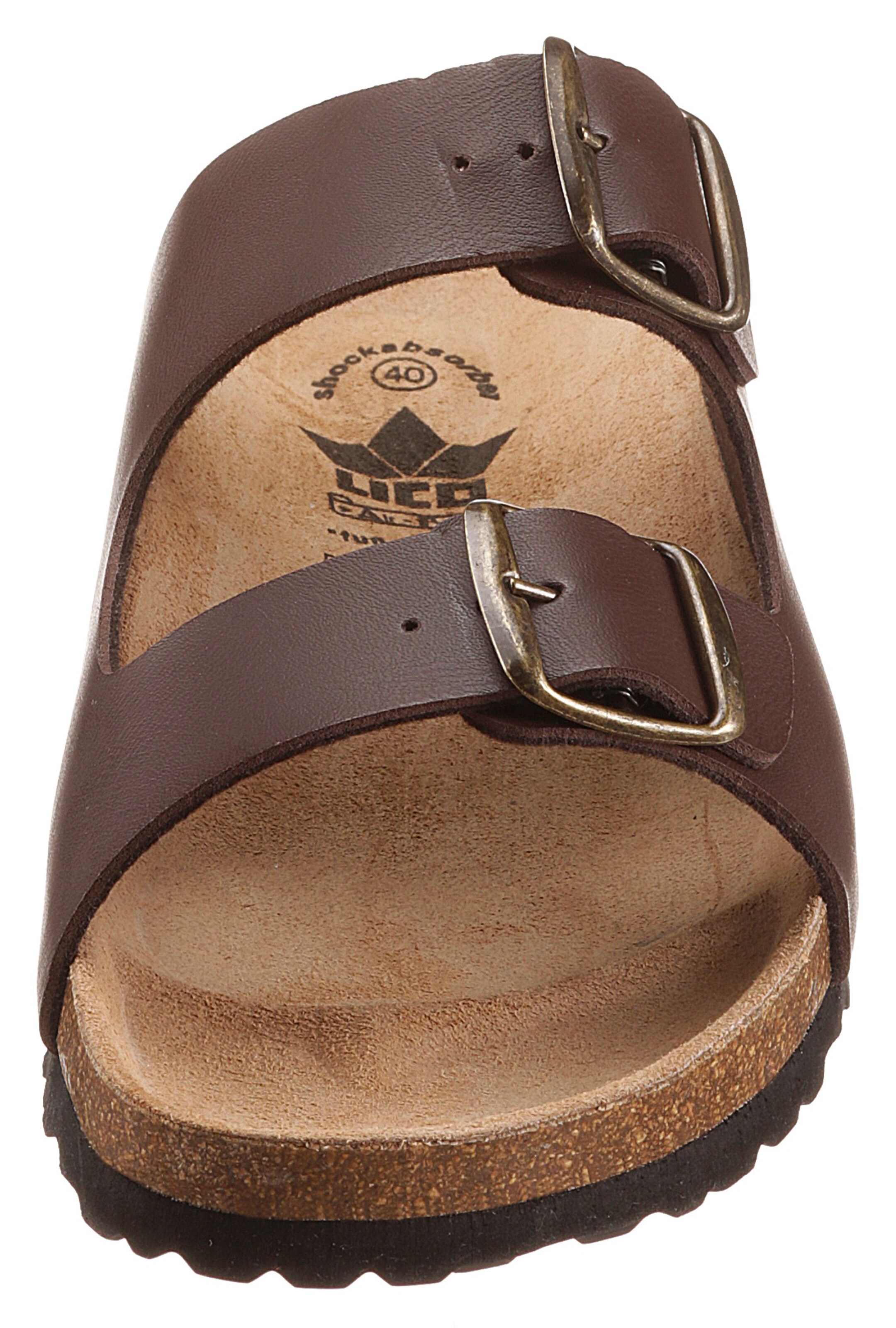 LICO Pantolette 'Bioline' in Braun