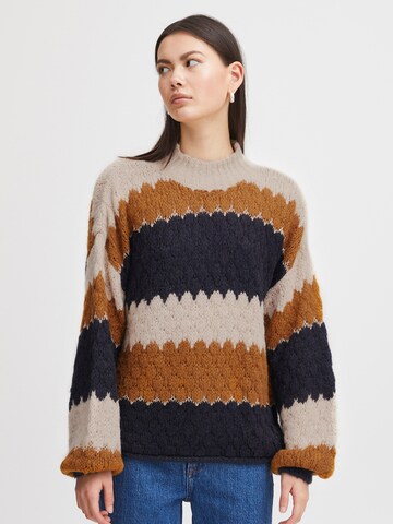 ICHI Sweater 'Osansa' in Beige: front