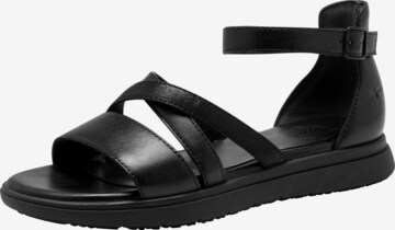 Sandales à lanières 'Comfort' Tamaris en noir : devant