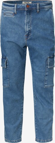 Coupe slim Jeans cargo Salsa Jeans en bleu : devant