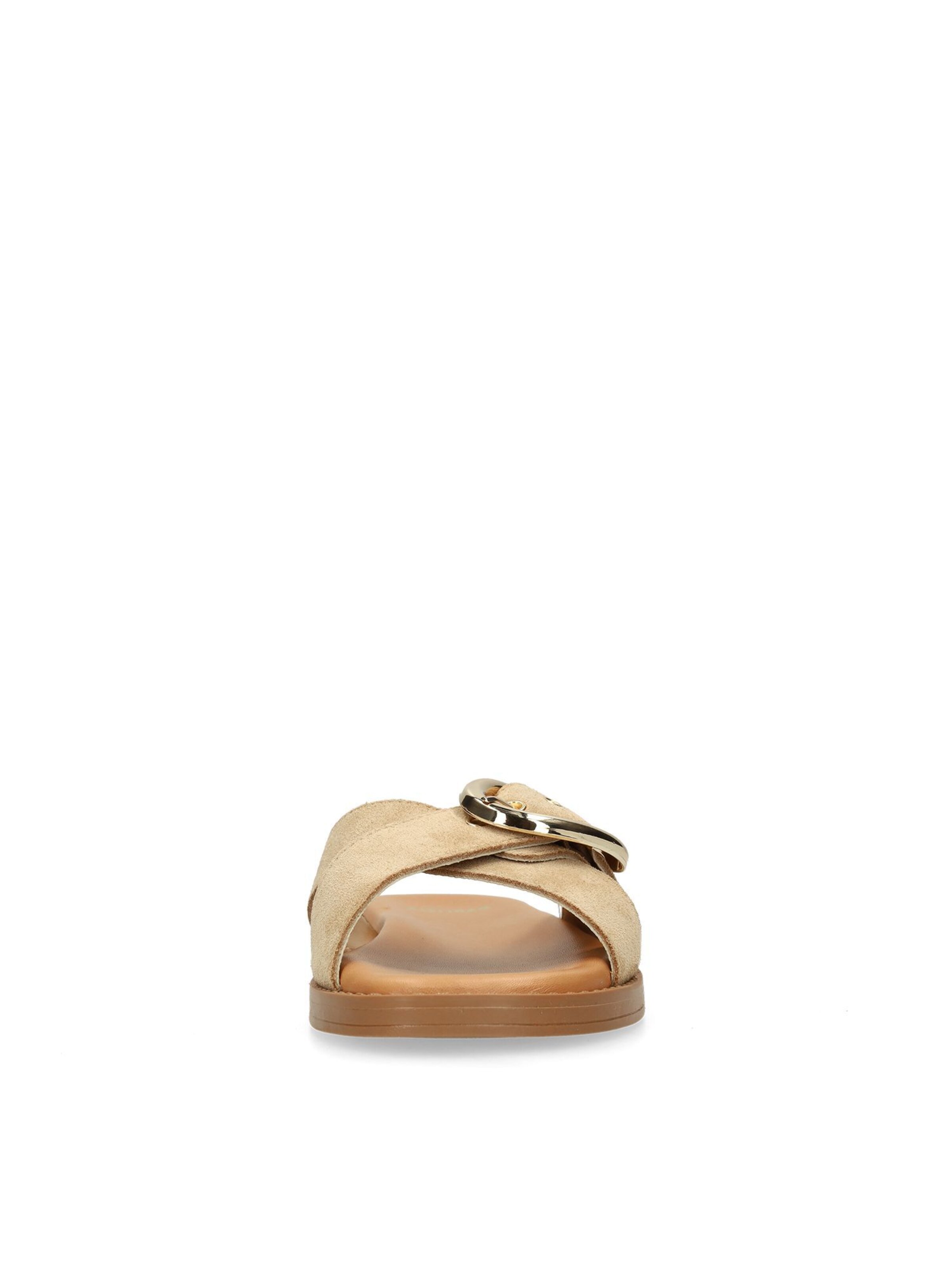 MANFIELD Pantolette in Beige
