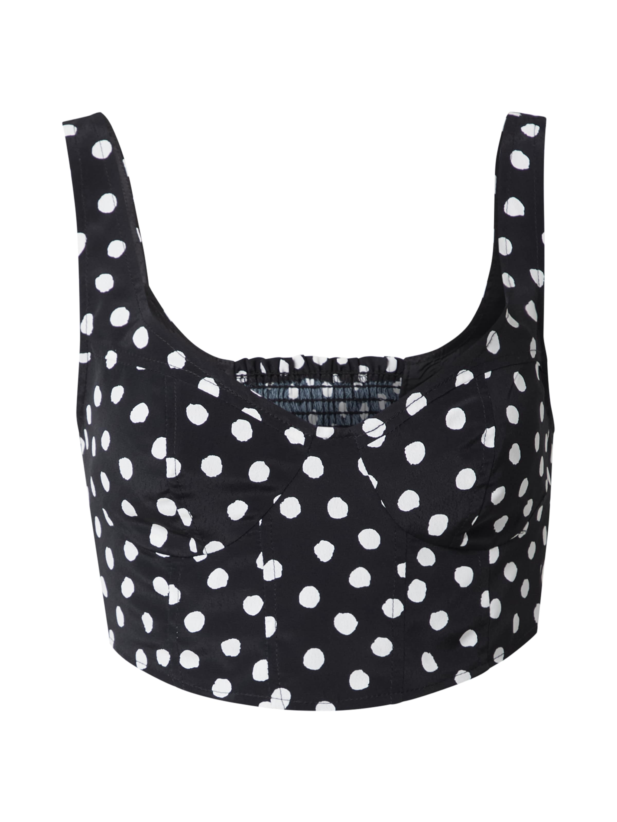 Top de la Nasty Gal pe negru: față