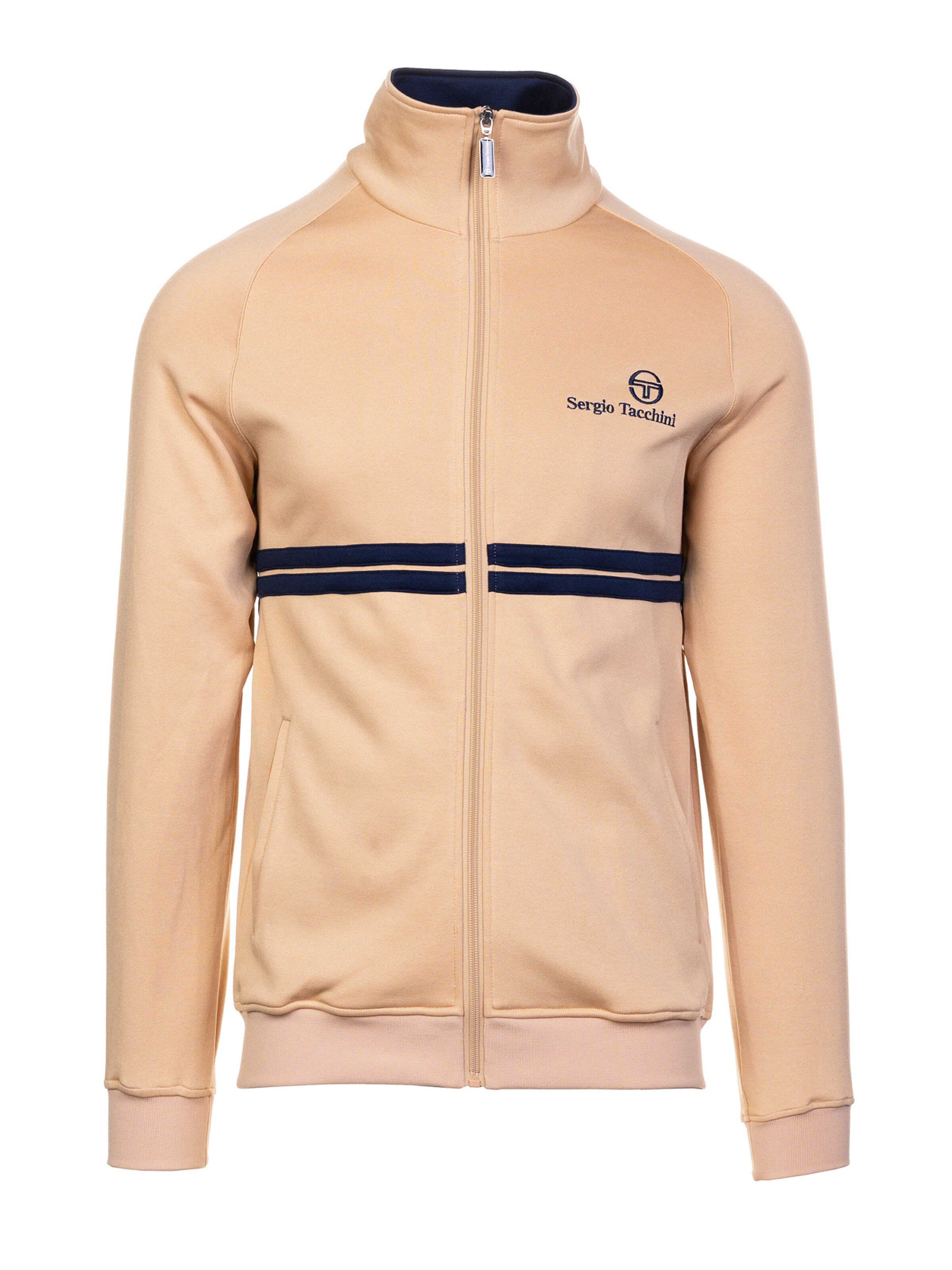 Sergio Tacchini Trainingsjacke 'New Dallas' in Braun: Vorderseite