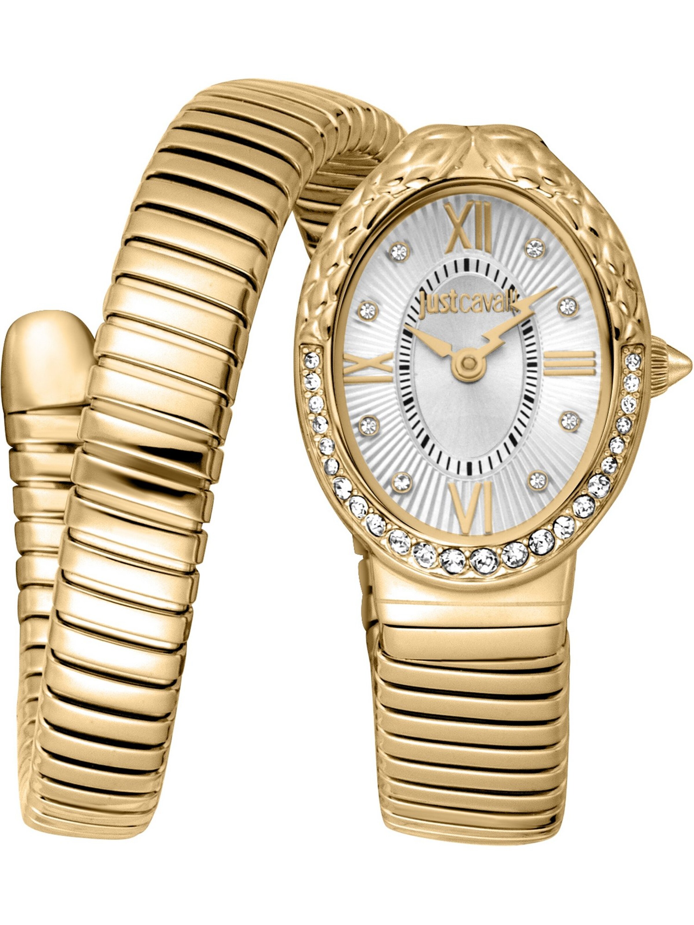 Just Cavalli Uhr in Gold: Vorderseite
