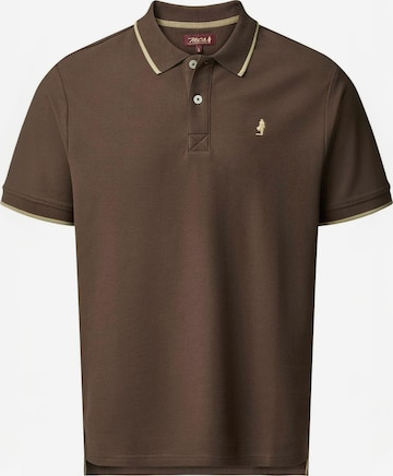 MCS - Ajuste regular Camisa ' MCLake ' en marrón: frente