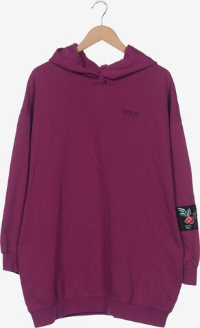 REPLAY Sweatshirt & Zip-Up Hoodie in M in Purple: front