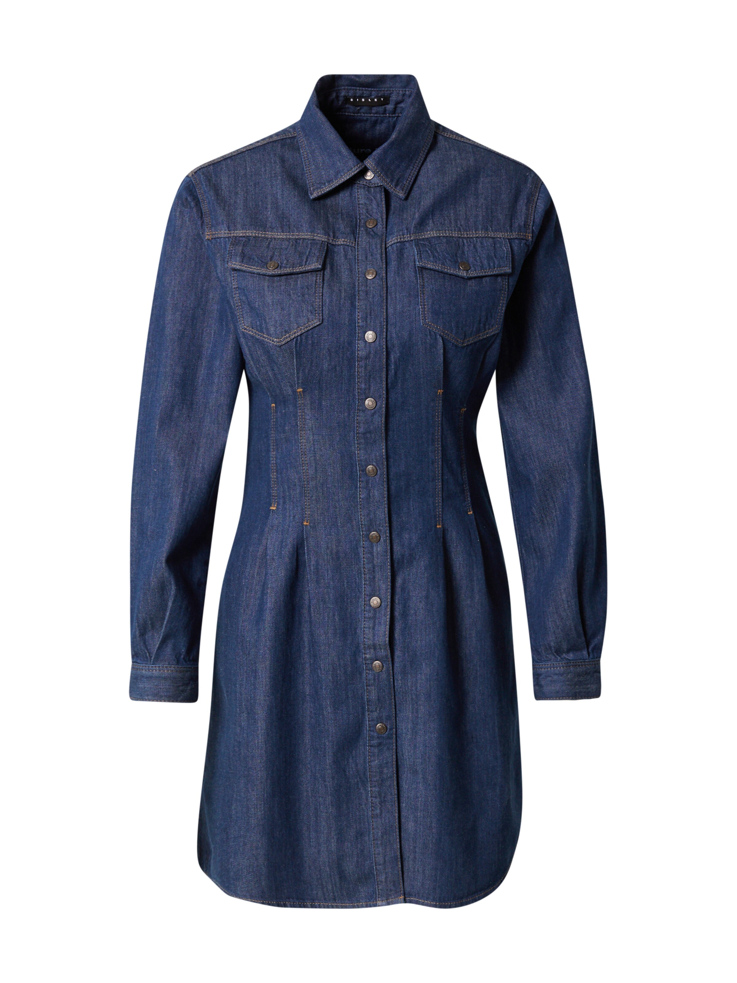 Frauen Große Größen Sisley Kleid in Blau - JY64250 Frauen Große Größen Sisley Kleid in Blau - JY64250