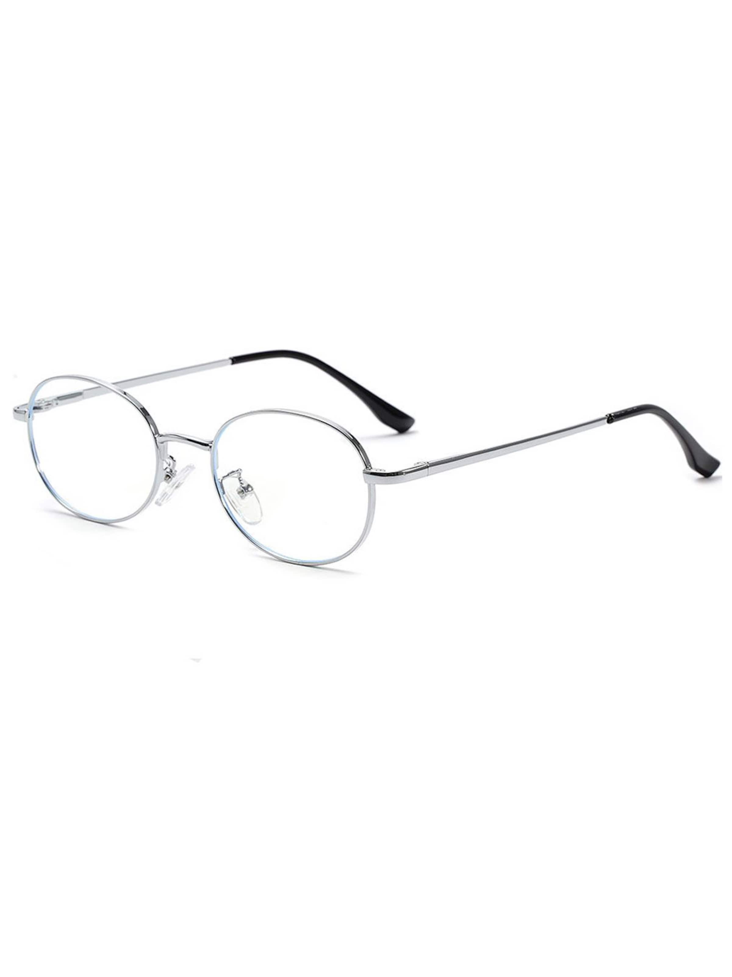 VEYREY Glasses 'Lennon' in Silver: front