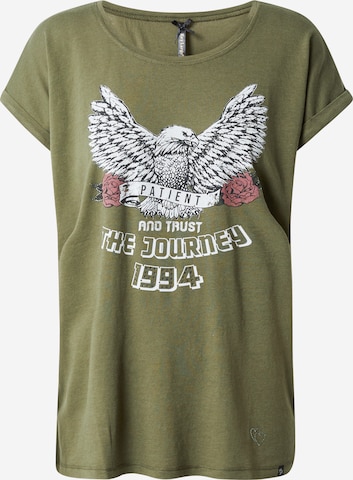 Key Largo - Camiseta 'EAGLE' en verde: frente