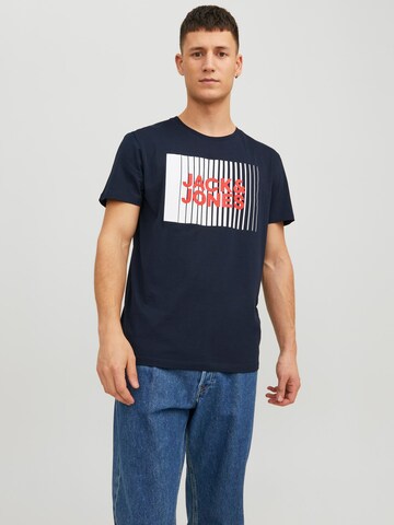 T-Shirt JACK & JONES en bleu : devant