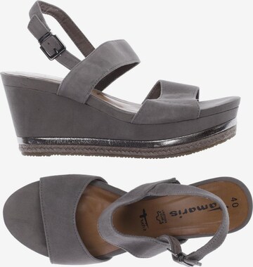 TAMARIS Sandals & High-Heeled Sandals in 40 in Grey: front