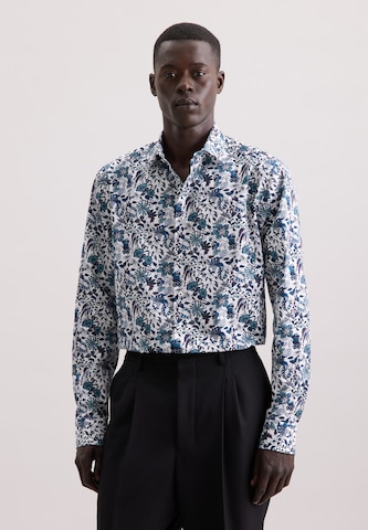 Coupe regular Chemise business SEIDENSTICKER en bleu : devant