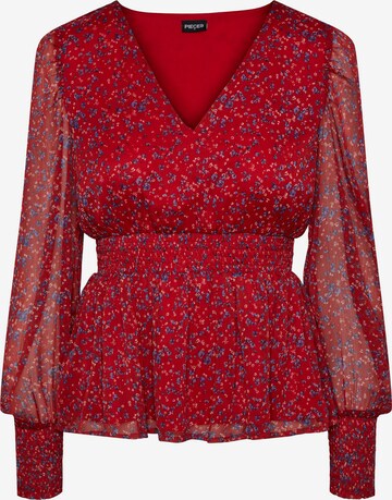 PIECES Blouse 'MYNTE' in Red: front