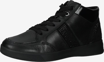 Sneaker alta di ARA in nero: frontale