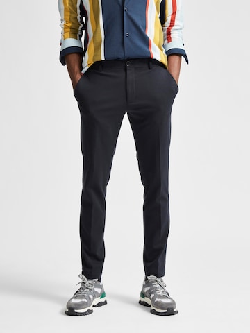 SELECTED HOMME Slim fit Chino Pants in Blue: front