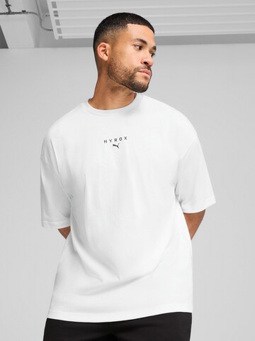 PUMA - Camiseta funcional 'PUMA x HYROX' en blanco: frente