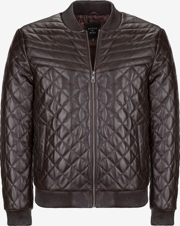 Basics and More Between-Season Jacket ' Talon ' in Brown: front