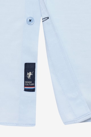 mėlyna DENIM CULTURE Standartinis modelis Marškiniai 'FABRIZIO'
