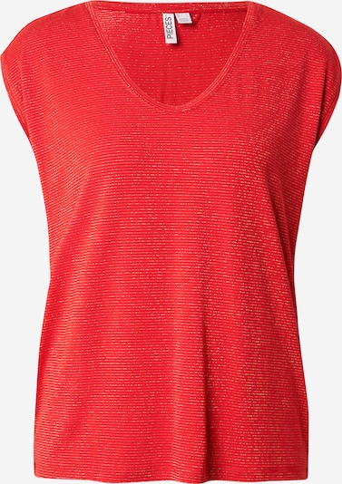 PIECES Majica 'PCBillo' u zlatna / svijetlo crvena, Pregled proizvoda