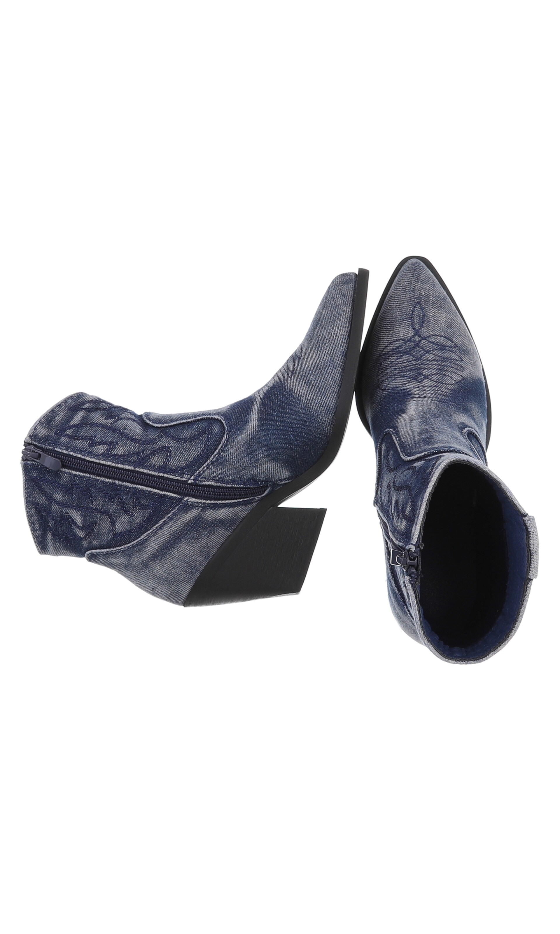 Ital-Design Cowboy Boots in Blue