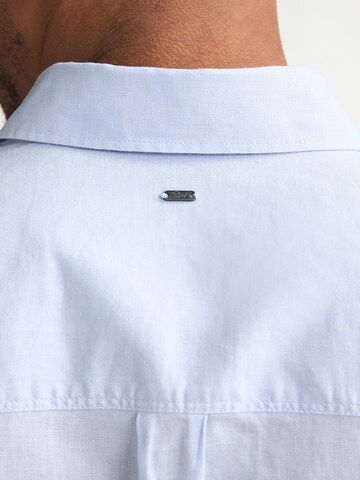 Petrol Industries Средняя посадка Рубашка в Синий