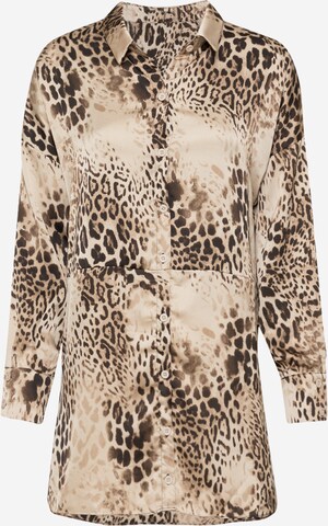 Abito camicia di Missguided in marrone: frontale