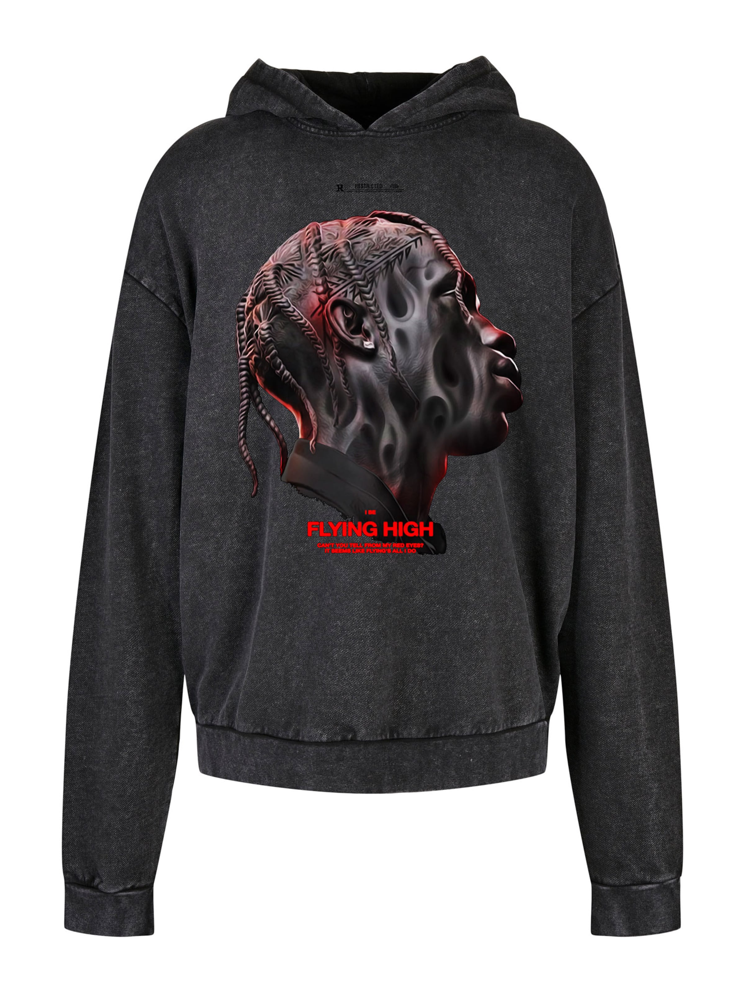 MT Upscale Sweatshirt 'Flying High' in Schwarz: Vorderseite