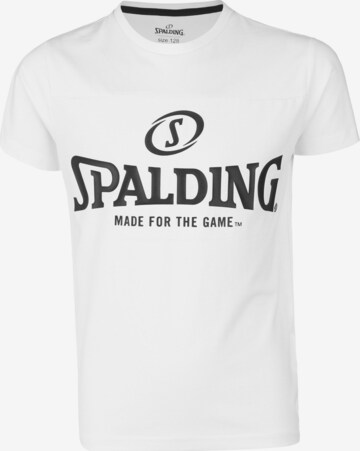 SPALDING Performance Shirt 'Essential' in White: front