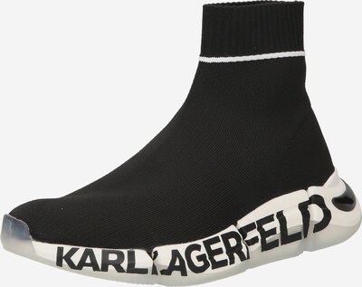Karl Lagerfeld Baskets hautes 'QUADRA' en noir / blanc, Vue avec produit