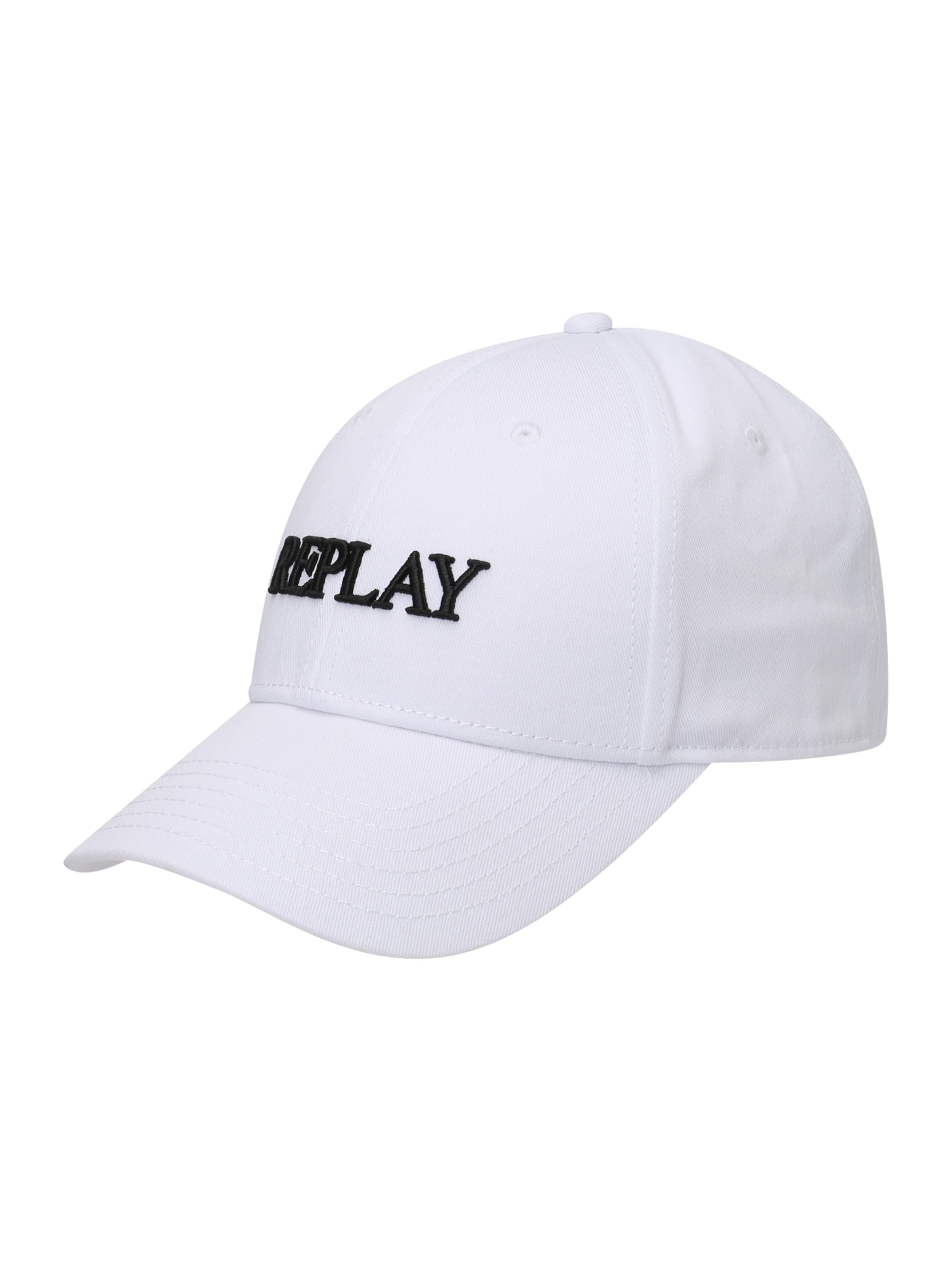 REPLAY Cap in White: front
