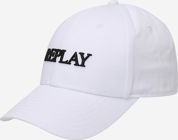 REPLAY Cap in White: front