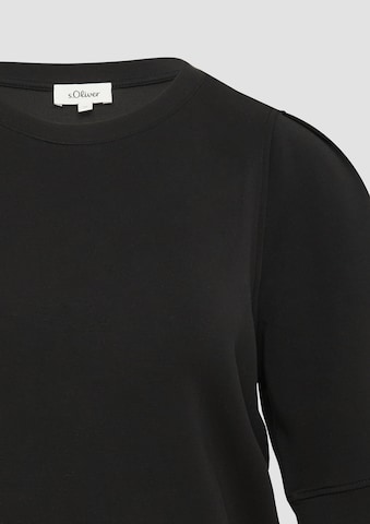 s.Oliver Sweatshirt in Schwarz