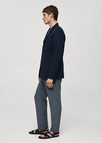 MANGO MAN Regular fit Colbert 'Delave' in Blauw