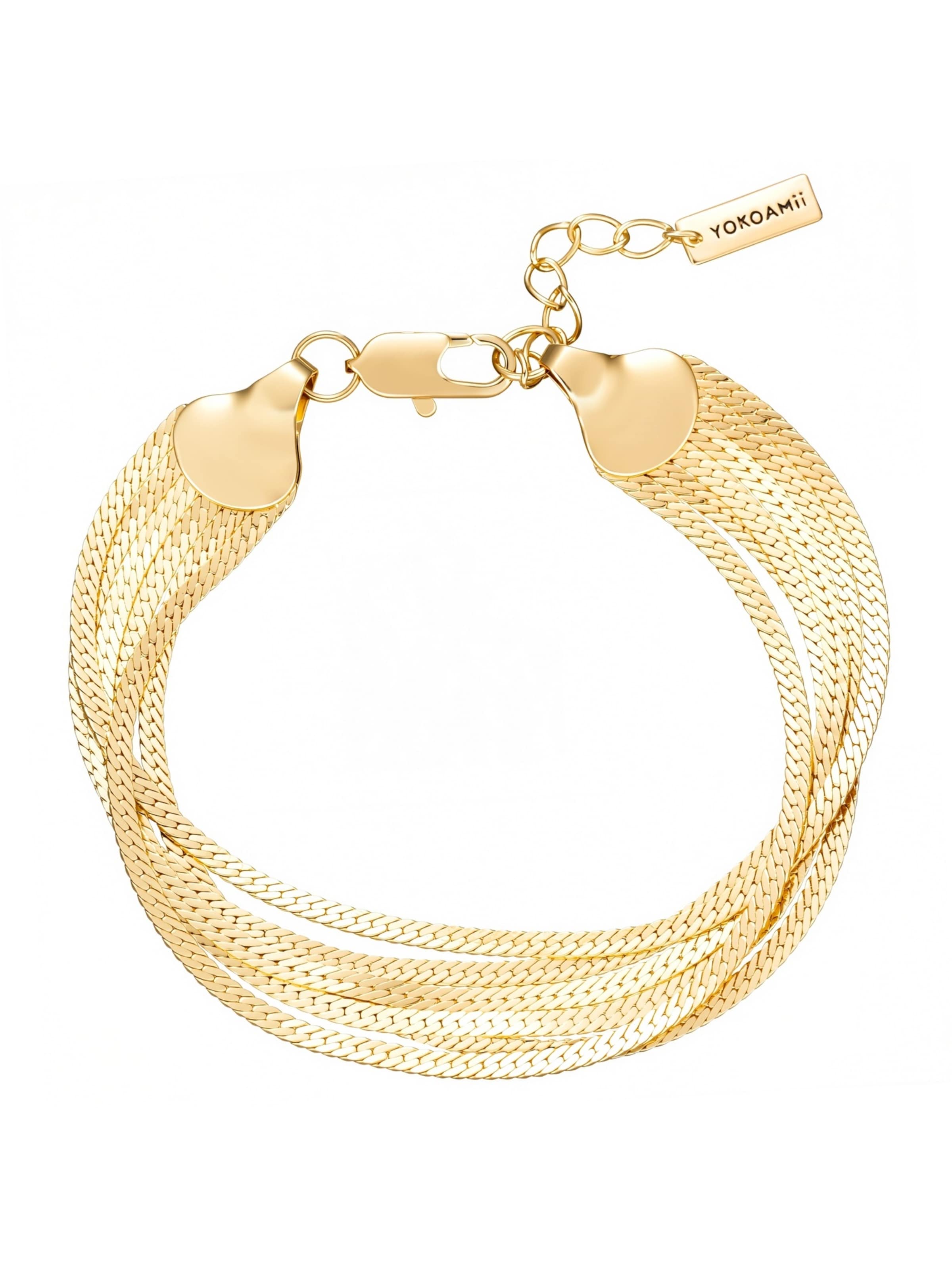 Yokoamii - Pulsera en oro: frente