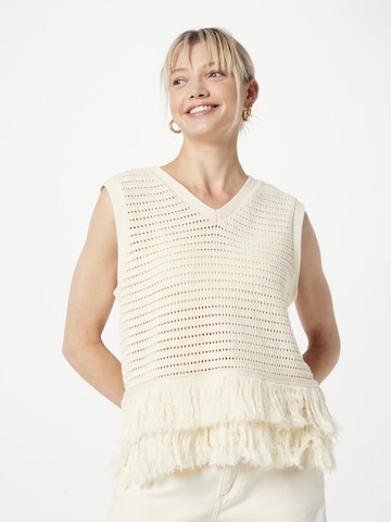 SECOND FEMALE - Pullover 'Mantova' em branco: frente