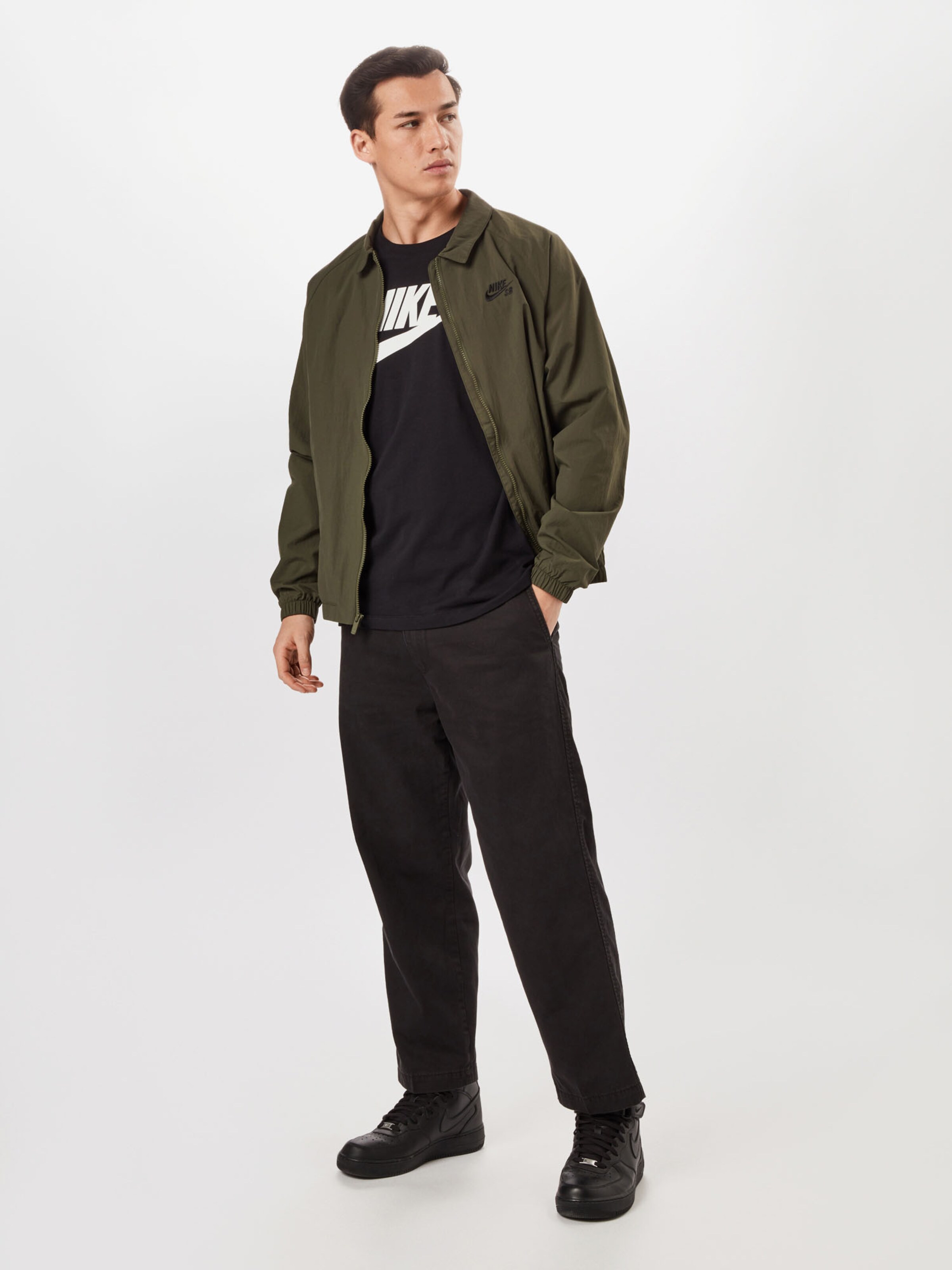 Nike SB Veste mi-saison en kaki / noir | ABOUT YOU