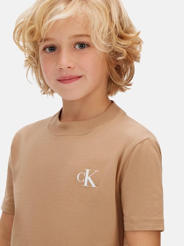 Maglietta di Calvin Klein Kids in marrone
