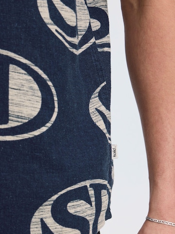 Coupe regular Chemise !Solid en bleu