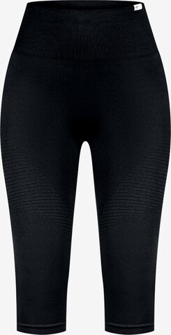 Smilodox Workout Pants 'Bloom' in Black: front