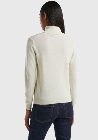 UNITED COLORS OF BENETTON Sweater in White