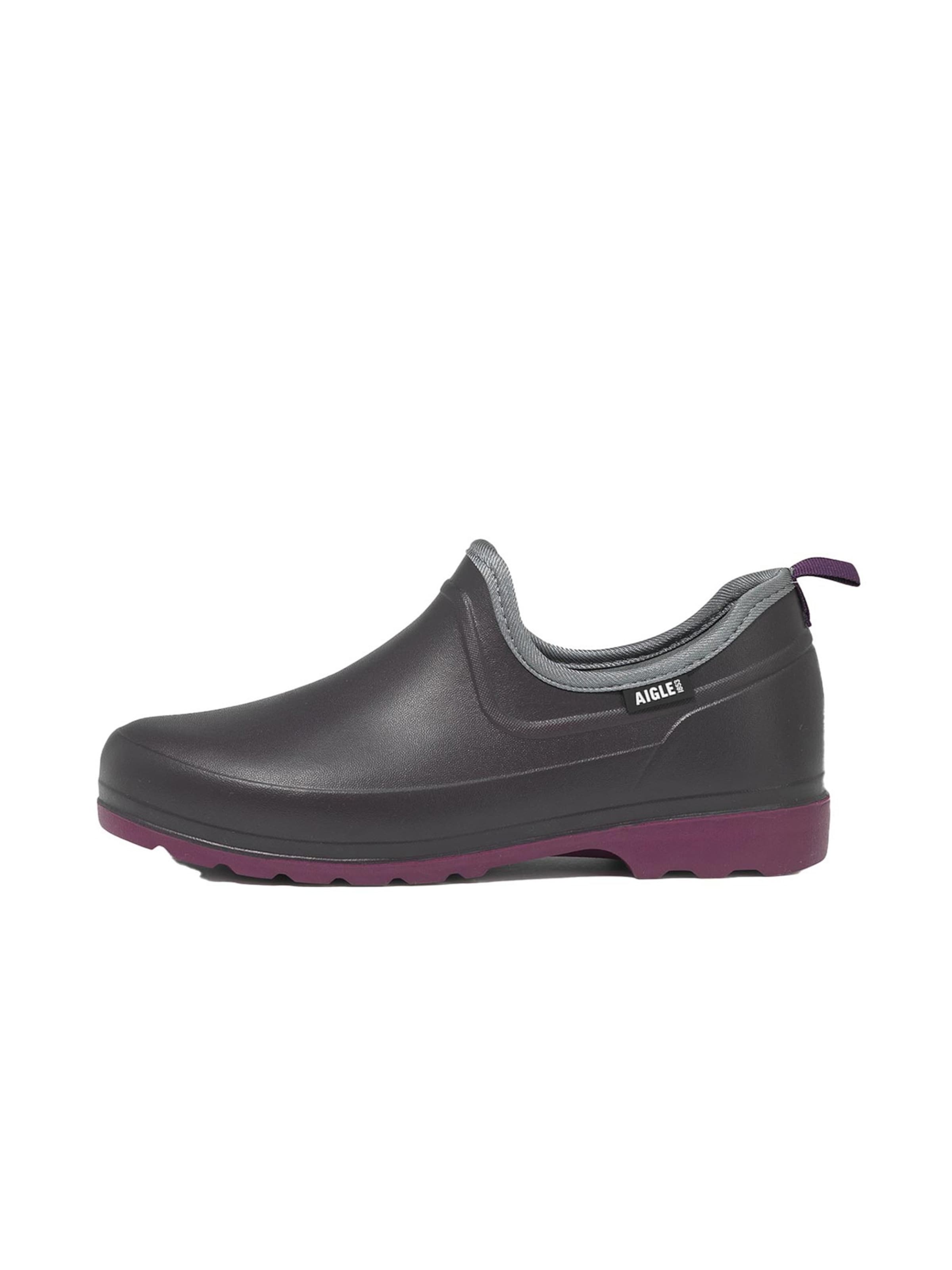 AIGLE Rubber Boots 'Taden Plus' in Purple: front